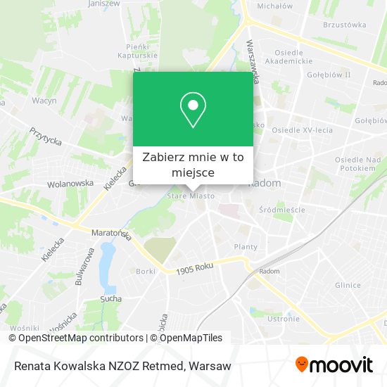 Mapa Renata Kowalska NZOZ Retmed