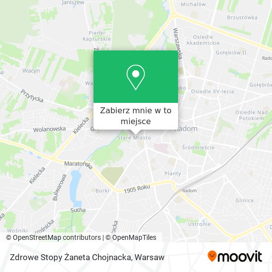 Mapa Zdrowe Stopy Żaneta Chojnacka