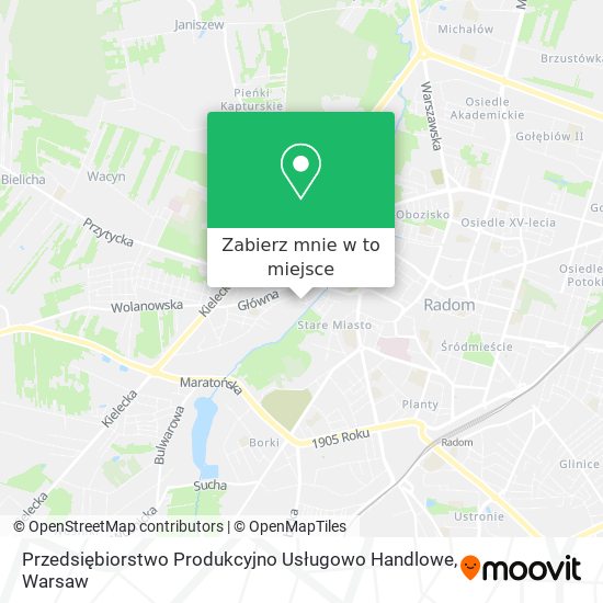 Mapa Przedsiębiorstwo Produkcyjno Usługowo Handlowe