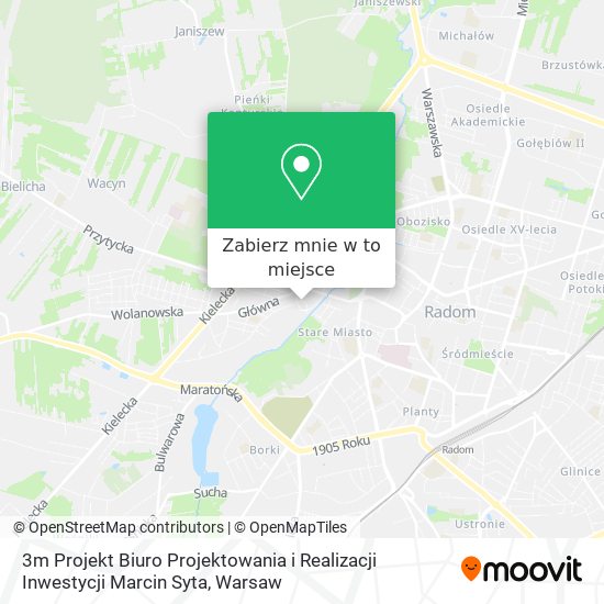 Mapa 3m Projekt Biuro Projektowania i Realizacji Inwestycji Marcin Syta