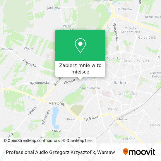 Mapa Professional Audio Grzegorz Krzysztofik