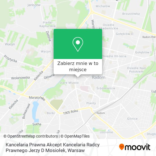 Mapa Kancelaria Prawna Akcept Kancelaria Radcy Prawnego Jerzy D Mosiołek