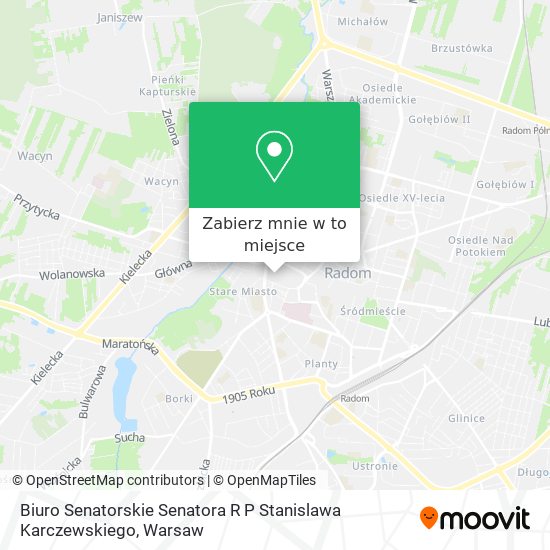 Mapa Biuro Senatorskie Senatora R P Stanislawa Karczewskiego