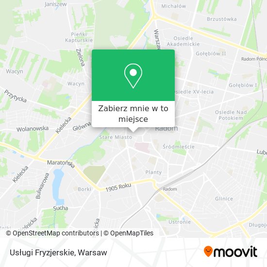 Mapa Usługi Fryzjerskie