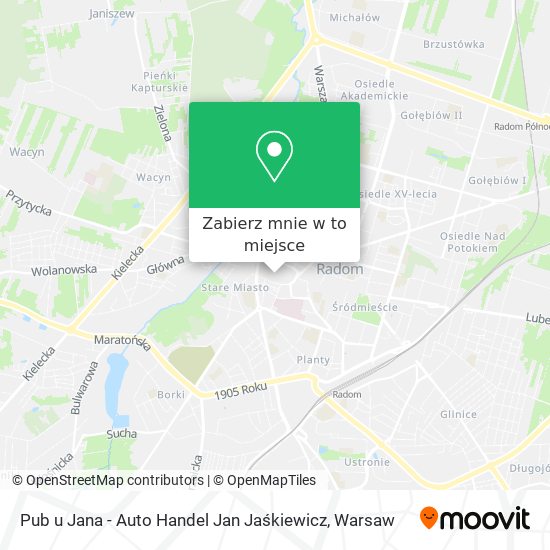 Mapa Pub u Jana - Auto Handel Jan Jaśkiewicz