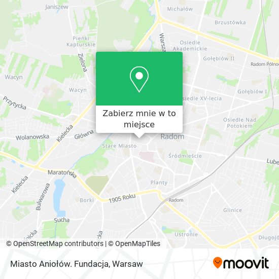 Mapa Miasto Aniołów. Fundacja