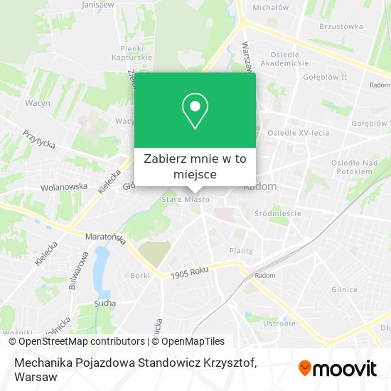 Mapa Mechanika Pojazdowa Standowicz Krzysztof