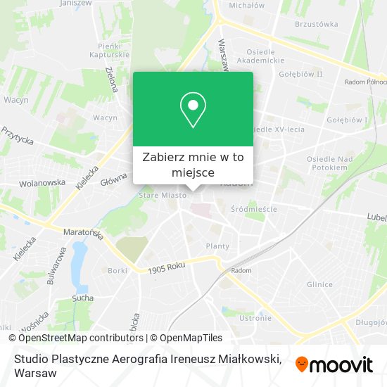 Mapa Studio Plastyczne Aerografia Ireneusz Miałkowski