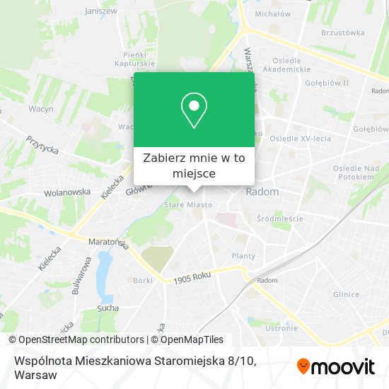 Mapa Wspólnota Mieszkaniowa Staromiejska 8 / 10