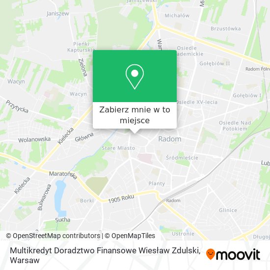 Mapa Multikredyt Doradztwo Finansowe Wiesław Zdulski