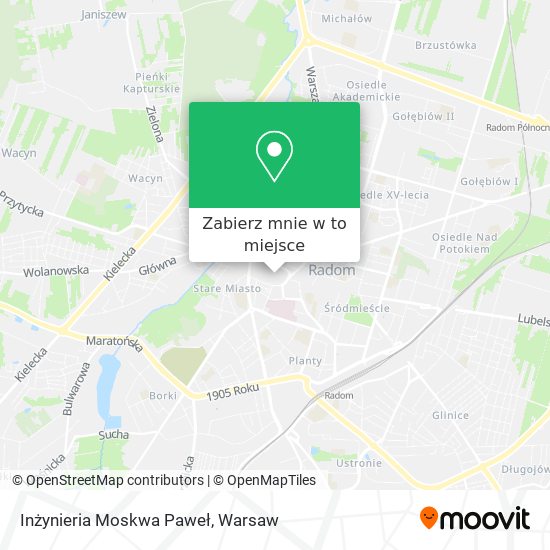 Mapa Inżynieria Moskwa Paweł