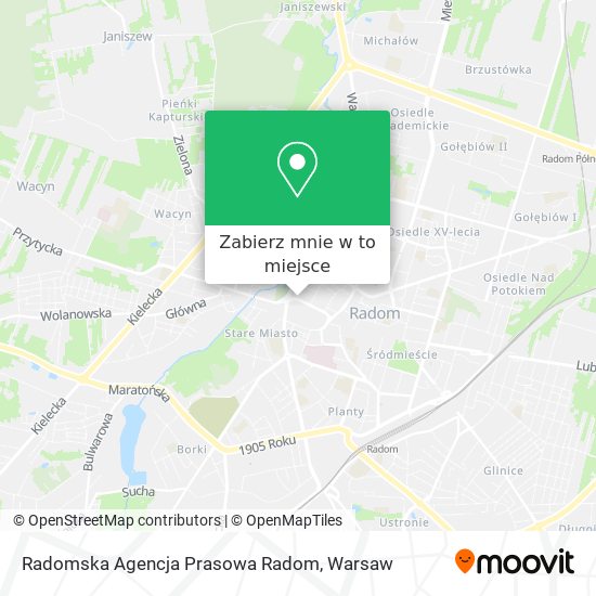 Mapa Radomska Agencja Prasowa Radom