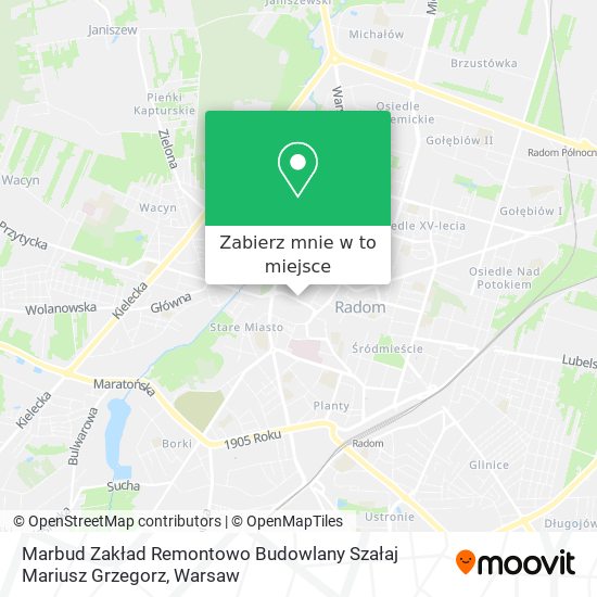 Mapa Marbud Zakład Remontowo Budowlany Szałaj Mariusz Grzegorz