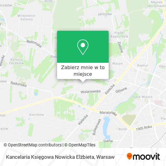 Mapa Kancelaria Księgowa Nowicka Elżbieta