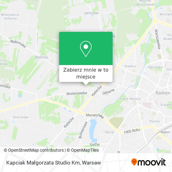 Mapa Kapciak Małgorzata Studio Km