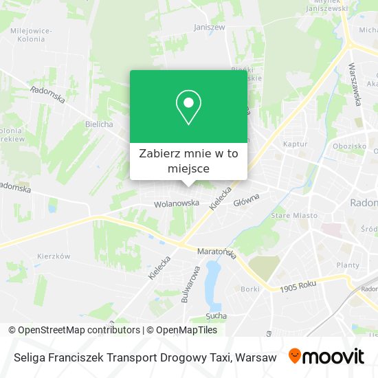 Mapa Seliga Franciszek Transport Drogowy Taxi