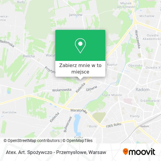 Mapa Atex. Art. Spożywczo - Przemysłowe