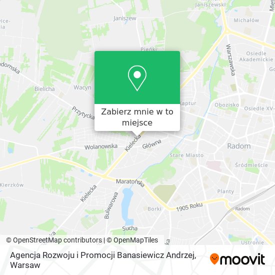 Mapa Agencja Rozwoju i Promocji Banasiewicz Andrzej