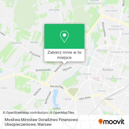 Mapa Moskwa Mirosław Doradztwo Finansowo Ubezpieczeniowe