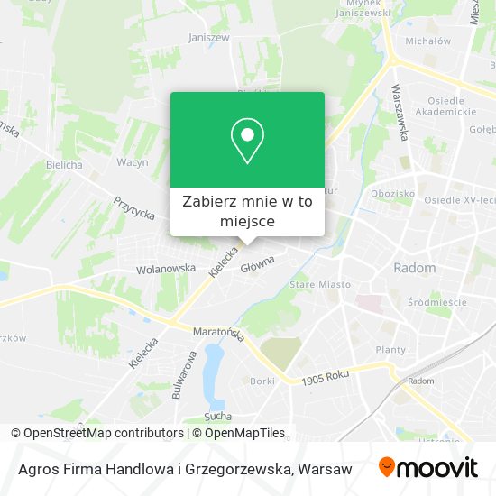 Mapa Agros Firma Handlowa i Grzegorzewska