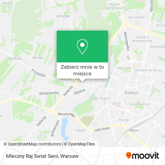 Mapa Mleczny Raj Swiat Sero