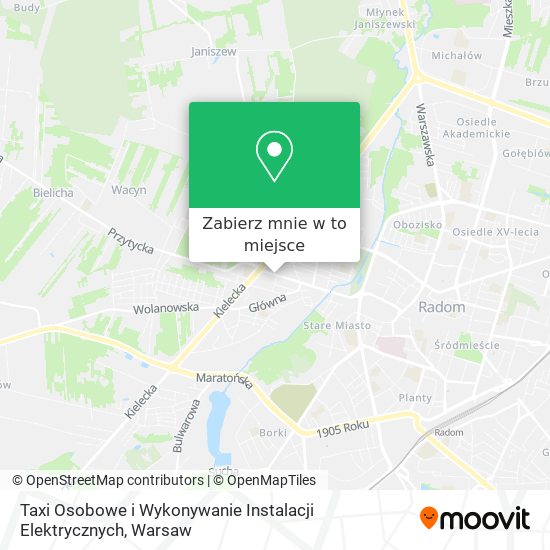 Mapa Taxi Osobowe i Wykonywanie Instalacji Elektrycznych