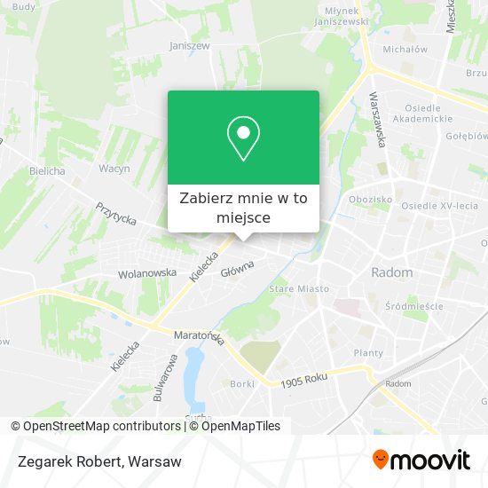 Mapa Zegarek Robert