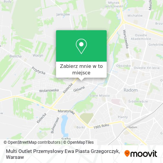 Mapa Multi Outlet Przemysłowy Ewa Piasta Grzegorczyk