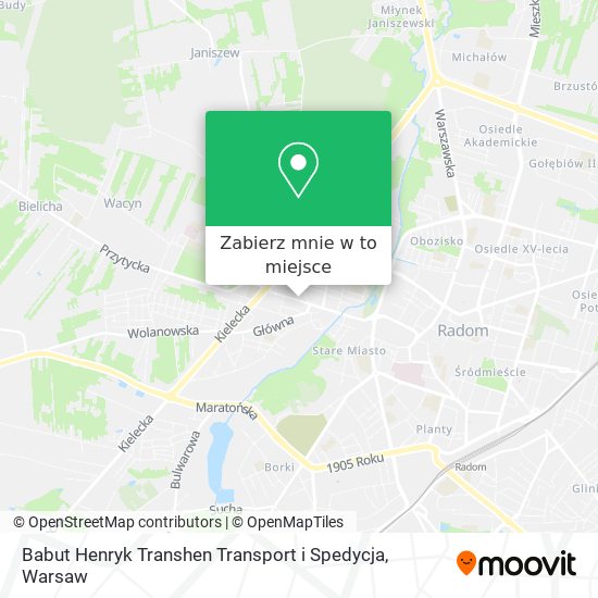 Mapa Babut Henryk Transhen Transport i Spedycja