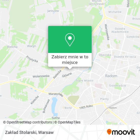 Mapa Zakład Stolarski