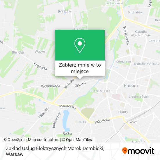 Mapa Zakład Usług Elektrycznych Marek Dembicki