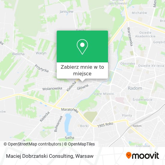 Mapa Maciej Dobrzański Consulting