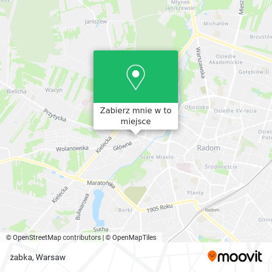 Mapa żabka