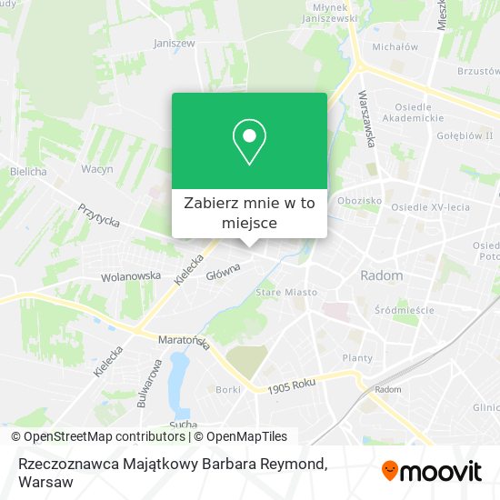 Mapa Rzeczoznawca Majątkowy Barbara Reymond