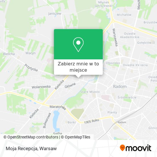 Mapa Moja Recepcja