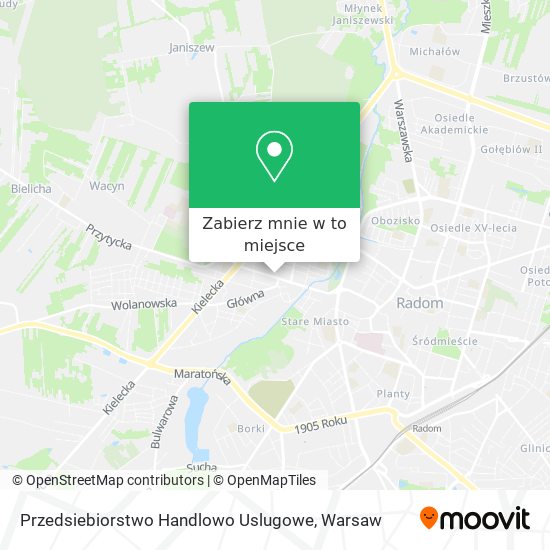 Mapa Przedsiebiorstwo Handlowo Uslugowe