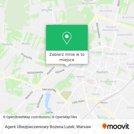 Mapa Agent Ubezpieczeniowy Bożena Lutek