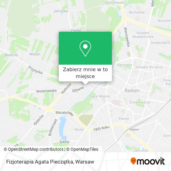 Mapa Fizjoterapia Agata Pieczątka