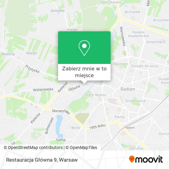 Mapa Restauracja Główna 9