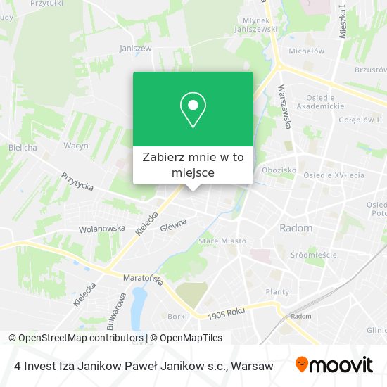 Mapa 4 Invest Iza Janikow Paweł Janikow s.c.