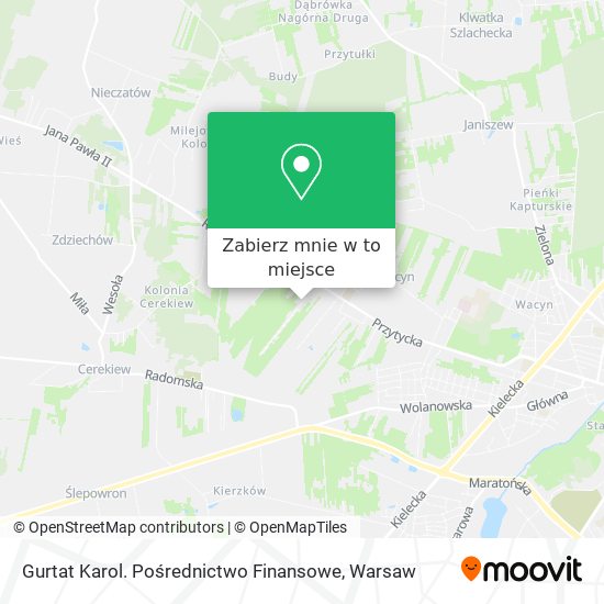 Mapa Gurtat Karol. Pośrednictwo Finansowe