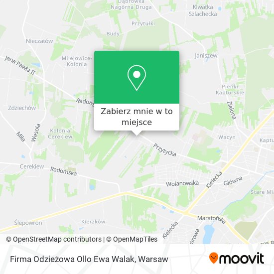 Mapa Firma Odzieżowa Ollo Ewa Walak