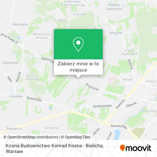 Mapa Kosna Budownictwo Konrad Kosna - Bielicha