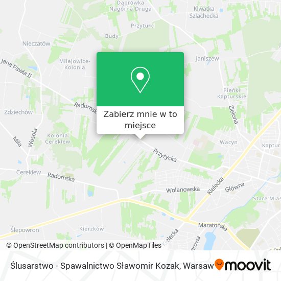 Mapa Ślusarstwo - Spawalnictwo Sławomir Kozak