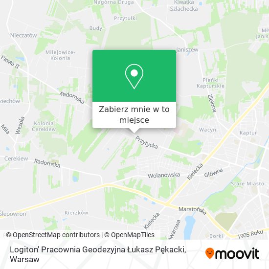 Mapa Logiton' Pracownia Geodezyjna Łukasz Pękacki