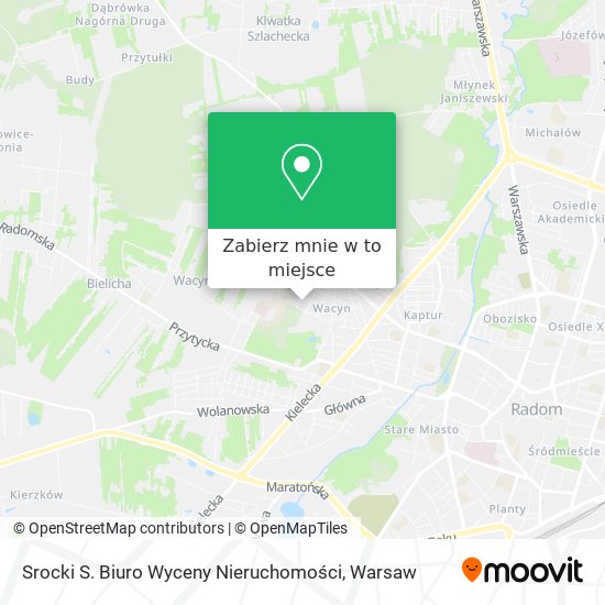 Mapa Srocki S. Biuro Wyceny Nieruchomości