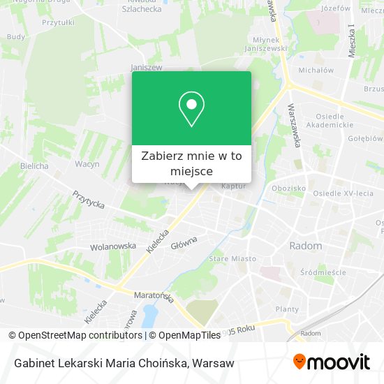 Mapa Gabinet Lekarski Maria Choińska