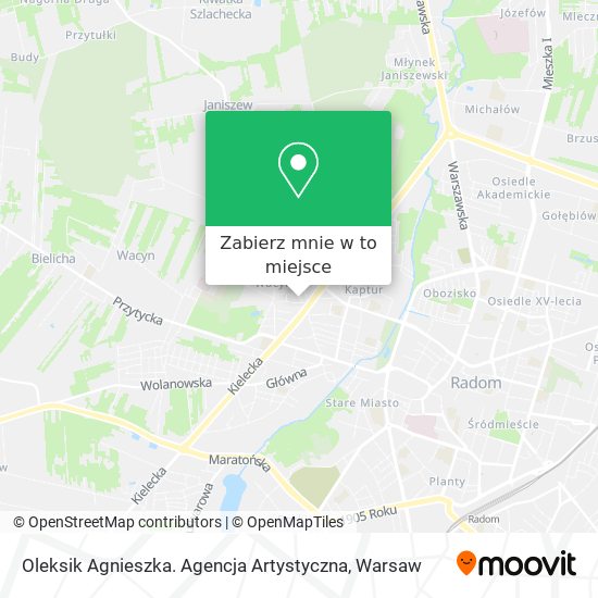 Mapa Oleksik Agnieszka. Agencja Artystyczna