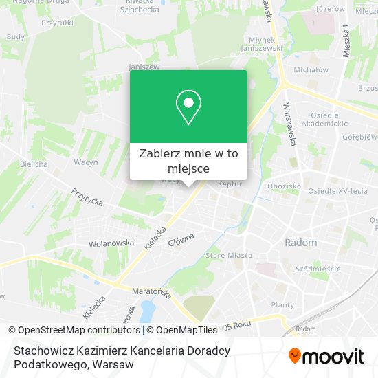 Mapa Stachowicz Kazimierz Kancelaria Doradcy Podatkowego