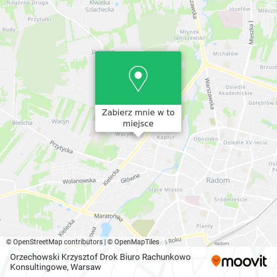 Mapa Orzechowski Krzysztof Drok Biuro Rachunkowo Konsultingowe